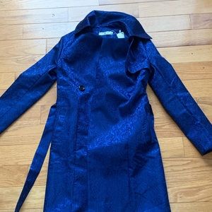 Jacquard trench coat